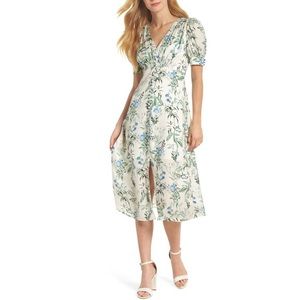 Gal Meets Glam Green Botanical Lauren Dress Size 2